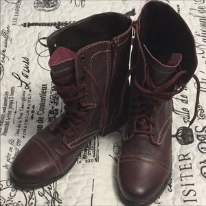Steve Madden Leather Troopa boots